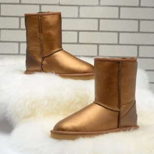 UGG Classic Short leather Gold