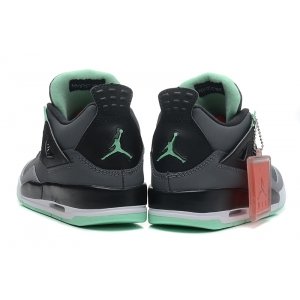 Nike Air Jordan 4 Retro Women (Grey-/Jade/Gris/Jade) (001)