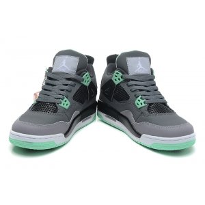 Nike Air Jordan 4 Retro Women (Grey-/Jade/Gris/Jade) (001)