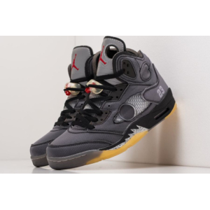 Nike Air Jordan 5 x Off-White Black (Темные)