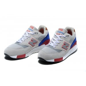 New Balance 998 Жен (Grey/Blue/Red) (001)