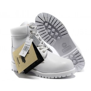 Timberland 6 Inch Premium Waterproof Boots (Ghost White) (015)