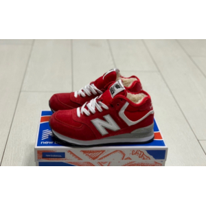 New Balance 574 High (Burgundy/White) (057)