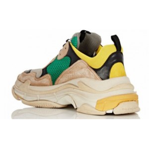 Кроссовки Balenciaga Triple S (Green/Yellow/Beige) (002)