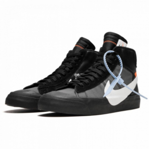 Кроссовки OFF WHITE X NIKE BLAZER MID "SPOOKY" BLACK (001)