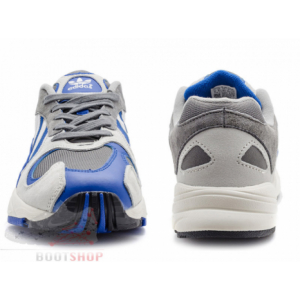 Кроссовки Adidas Yung-1 серые, синие, белые (001)