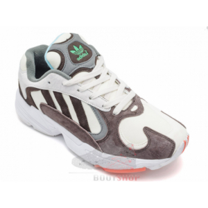 Кроссовки Adidas Yung-1 серые, коричневые (002)