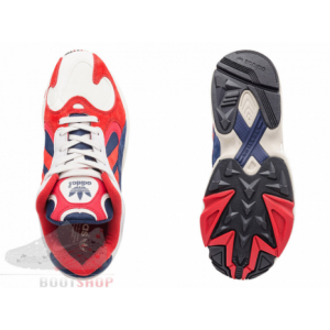 Кроссовки Adidas Yung-1 красные, темно-синие, серые (003)