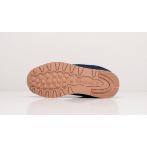 Высокие зимние кроссовки Reebok Classic Leather Mid Ripple (Темно-синие)
