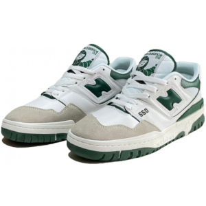 New Balance 550 (white-green/бело-зеленые)
