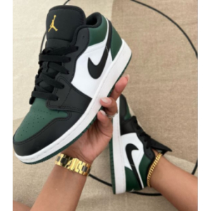 Кроссовки Nike Air Jordan 1 Low Green Toe