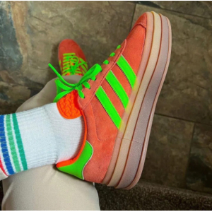 Кроссовки Adidas Gazelle Bold Solar Orange Green