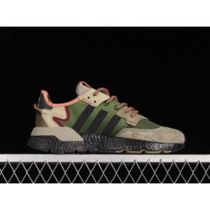 Adidas Nite Jogger Core Black Orange Dark Green