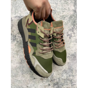 Adidas Nite Jogger Core Black Orange Dark Green