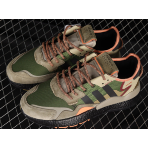 Adidas Nite Jogger Core Black Orange Dark Green