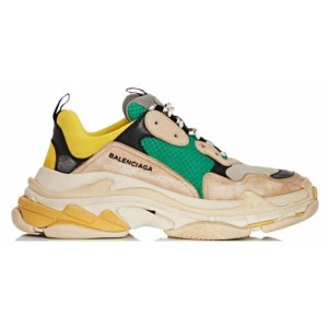 Кроссовки Balenciaga Triple S (Green/Yellow/Beige) (002)