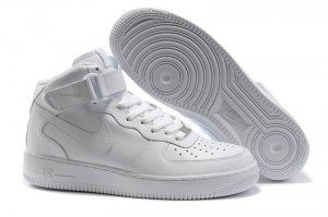 Nike Air Force 1 Mid '07 High Men (all white) - (004)