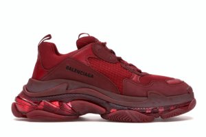 Кроссовки Balenciaga Triple S Burgundy Red (004)