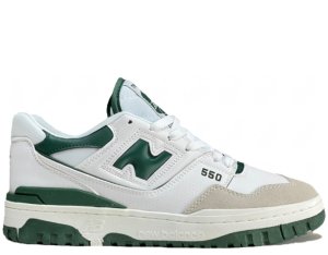 New Balance 550 (white-green/бело-зеленые)