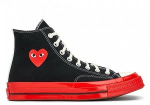 Кеды Converse Chuck 70 High Black/Red Comme Des Garcons Play