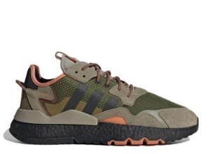 Adidas Nite Jogger Core Black Orange Dark Green
