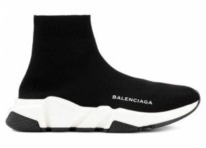 Кроссовки Balenciaga Speed Trainer (Black/White) (008)