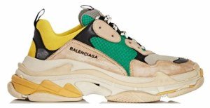 Кроссовки Balenciaga Triple S (Green/Yellow/Beige) (002)