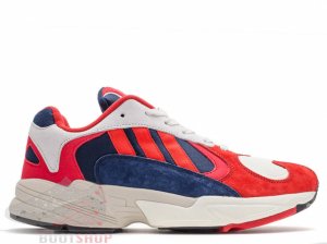 Кроссовки Adidas Yung-1 красные, темно-синие, серые (003)