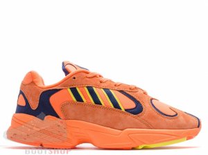 Кроссовки Adidas Yung-1 оранжевые, темно-синие (005)
