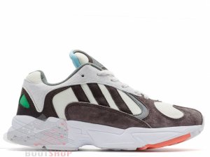 Кроссовки Adidas Yung-1 серые, коричневые (002)
