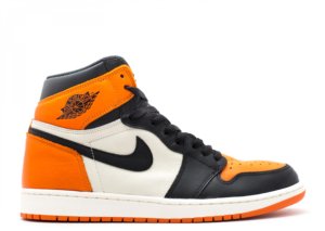 Кроссовки Nike Air Jordan 1 Retro Black/Orange/White