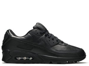 Кроссовки NIKE AIR MAX 90 LEATHER 'TRIPLE BLACK'